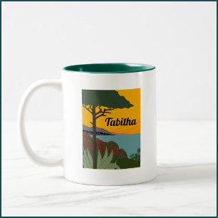 Tropical Italian Riviera Two-Tone Coffee Mug