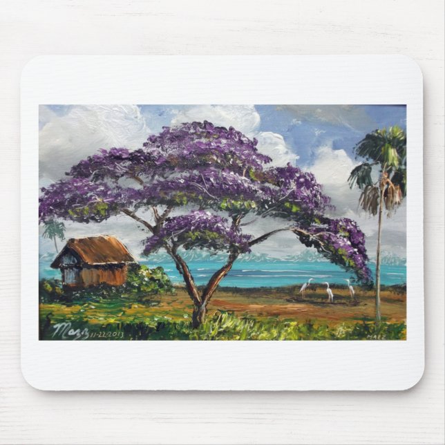 Tropical Jacaranda Mouse Pad (Front)