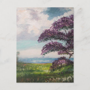 Tropical Jacaranda Tree Postcard