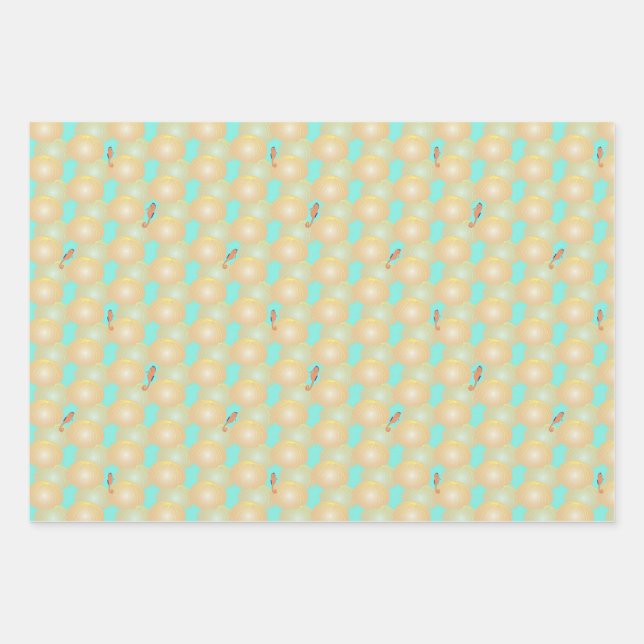 Tropical Jellyfish wrapping sheets (Front)