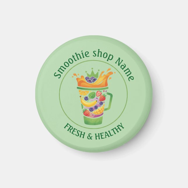 Tropical Juice Blend & Smoothie Juice shop Magnet (Front)