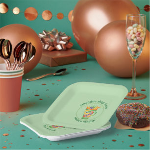 Tropical Juice Blend & Smoothie Juice shop Paper Plate
