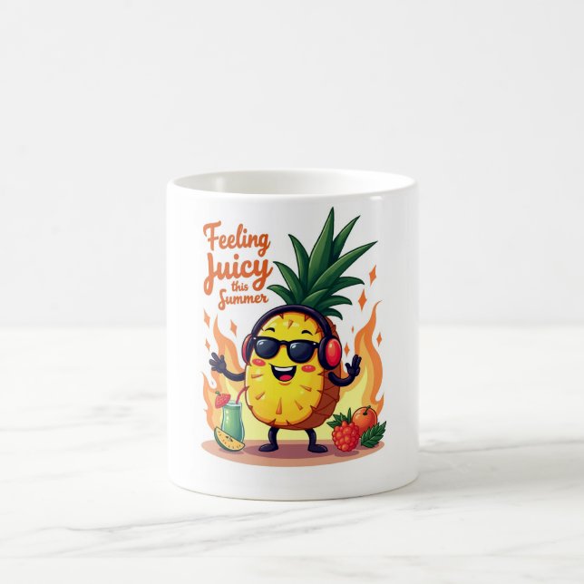 Tropical Juicy Pineapple Summer Mug (Center)