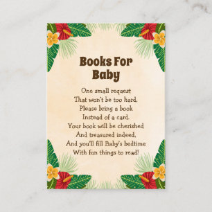 Tropical Jungle Books For Baby Enclosure Card