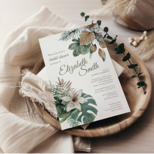 Tropical Jungle Bridal Shower Invitation