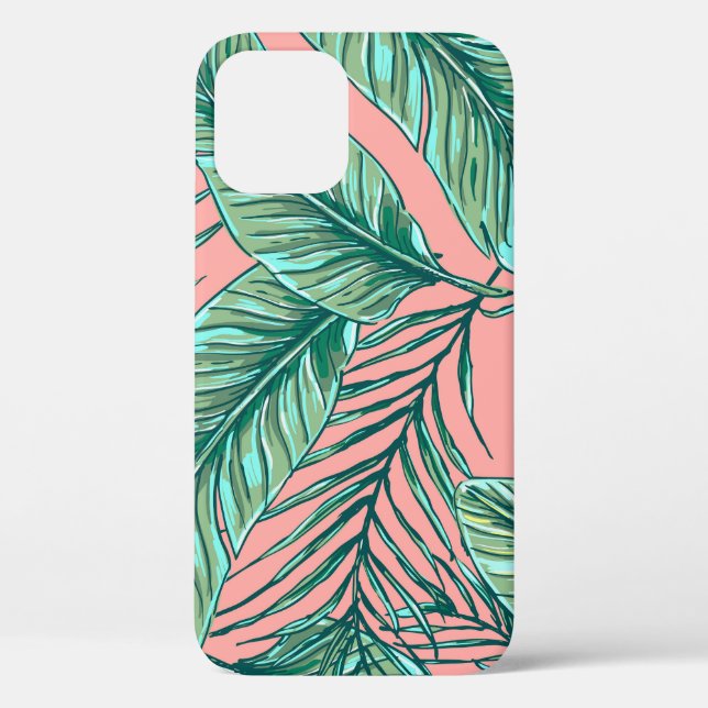 Tropical Jungle Floral: Palm Leaves Pattern Case-Mate iPhone Case (Back)
