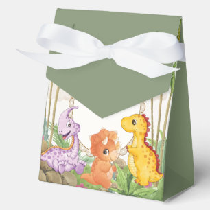 Tropical Jungle Jurassic Dinosaur Baby Shower Favour Box