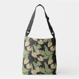 Tropical Jungle Leaves Crossbody Bag