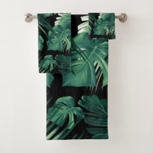 Tropical Jungle Leaves Dream #6 Bath Towel Set