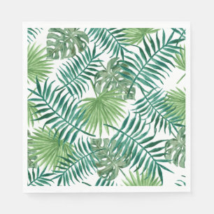 Tropical Jungle Leaves Napkin