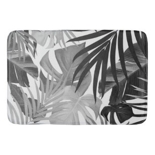 Tropical Jungle Leaves Pattern #16 #art Bath Mat