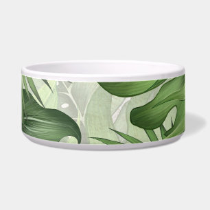 Tropical jungle leaves: seamless floral background