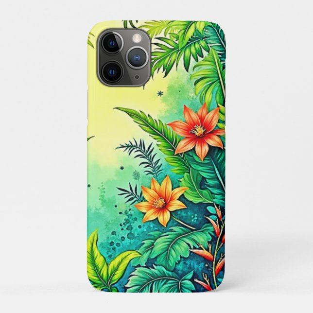 Tropical Jungle Lush Paradise Design Case-Mate iPhone Case (Back)
