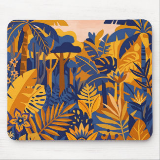 Tropical Jungle Mousepad – Palm & Flower Design