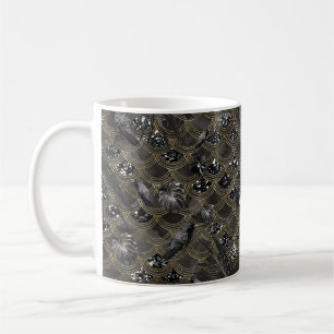 Tropical Jungle Noir Scales Glam 1 Coffee Mug
