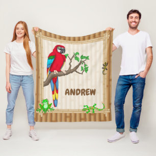 Tropical Jungle Personalised blanket