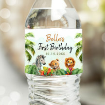 Tropical Jungle Safari Animals Birthday