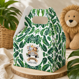 Tropical Jungle Safari Animals Party Favour Box