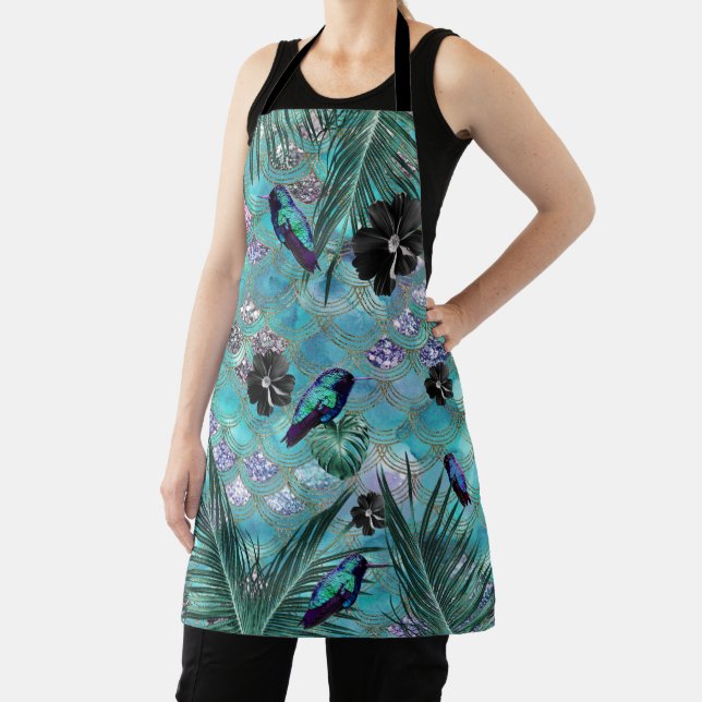 Tropical Jungle Scales Glam 2 Apron (Insitu)