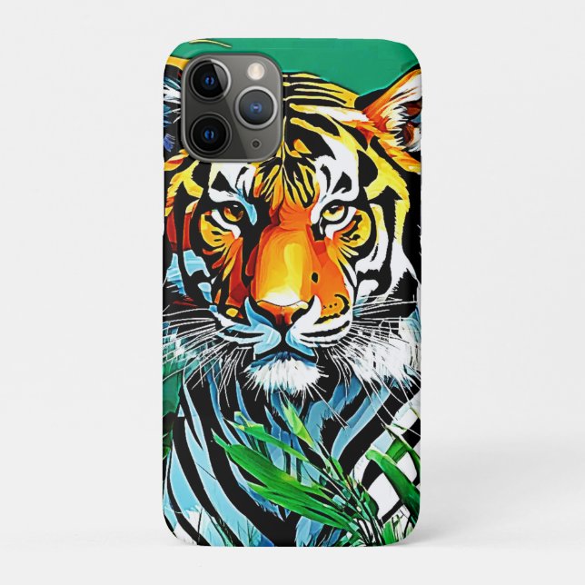 Tropical Jungle Tiger Gaze Design Case-Mate iPhone Case (Back)