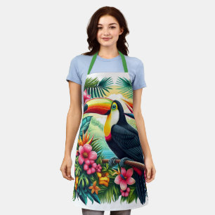 Tropical/Jungle Toucan bird Apron