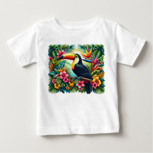 Tropical/Jungle Toucan bird Baby T-Shirt