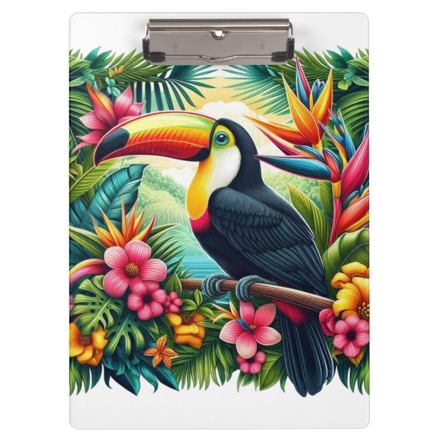 Tropical/Jungle Toucan bird  Clipboard (Front)