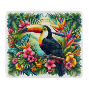 Tropical/Jungle Toucan bird Cutting Board