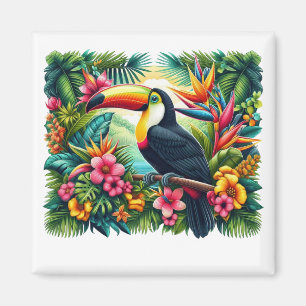 Tropical/Jungle Toucan bird Magnet