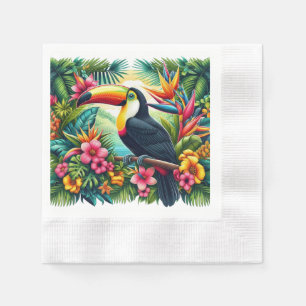 Tropical/Jungle Toucan bird Napkin