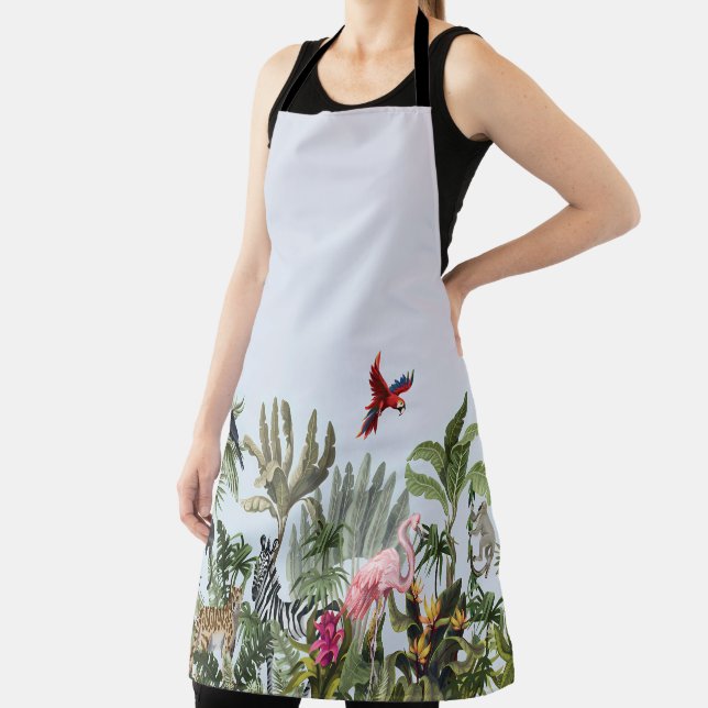 Tropical Jungle Wildlife Kitchen Apron (Insitu)