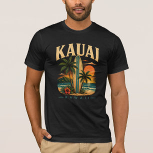 Tropical Kauai Hawaii Surfing Paradise T-Shirt