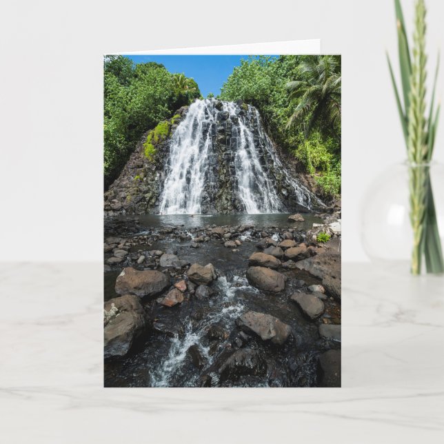 Tropical Kepirohi Waterfall Card (Front)