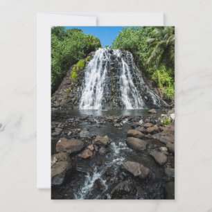 Tropical Kepirohi Waterfall Thank You Card