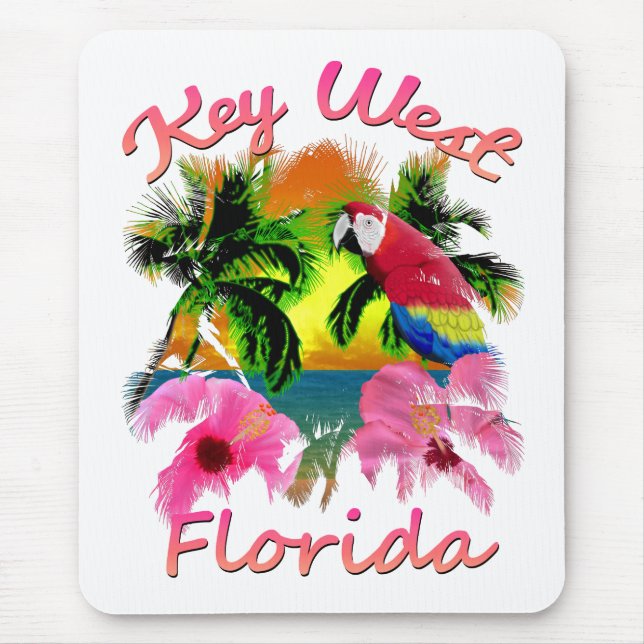 Tropical Key West Florida Keys Mouse Pad (Front)