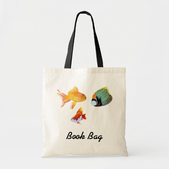 Tropical Koi book bag (Front)