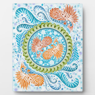 Tropical Koi Mandala Plaque