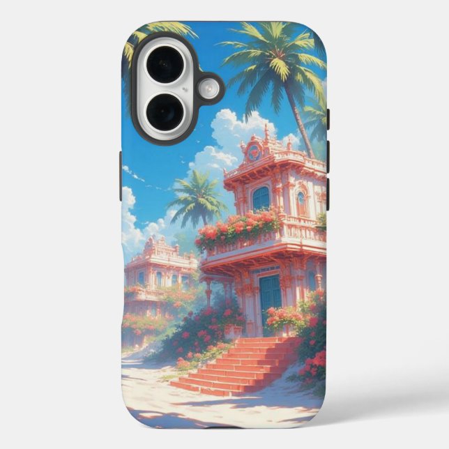 Tropical landscape  Case-Mate iPhone case (Back)