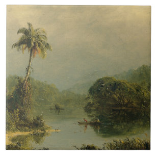 Tropical Landscape Frederic Edwin Church Ceramic Tile