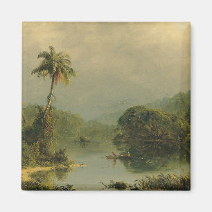 Tropical Landscape Frederic Edwin Church Magnet