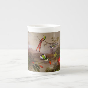 Tropical Landscape with Ten Hummingbirds Heade Bone China Mug