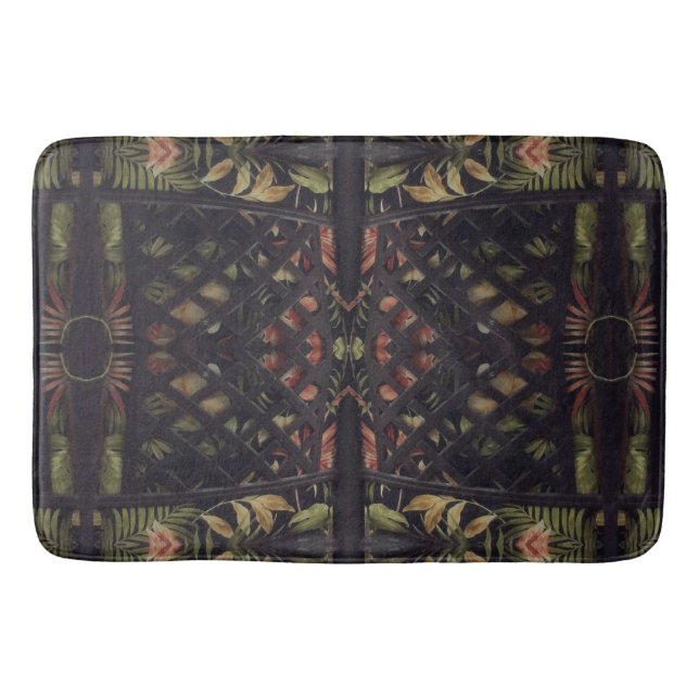 Tropical Latticework Bath Mat (Front)