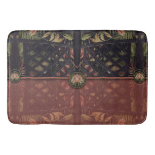 Tropical Latticework Clutch Bath Mat