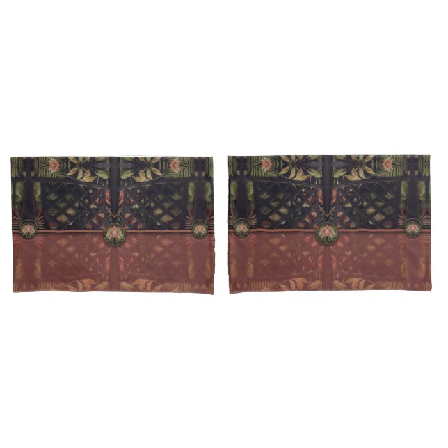 Tropical Latticework Clutch Pillowcase (Front-Set)