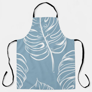Tropical Leaf Abstract: Seamless Greenery. Apron