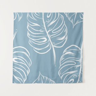 Tropical Leaf Abstract: Seamless Greenery. Tapestry
