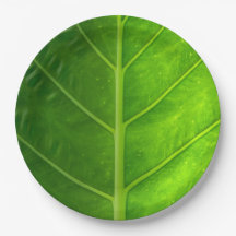 Tropical Leaf Disposable Paper Plates
