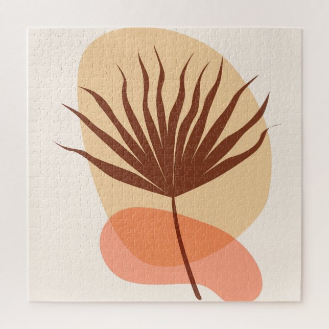 Tropical leaf jigsaw puzzle (Vertical)