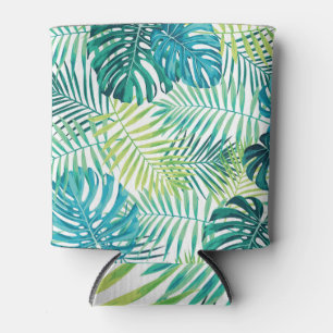 Tropical Leaf Monstera Seamless Design Can Cooler