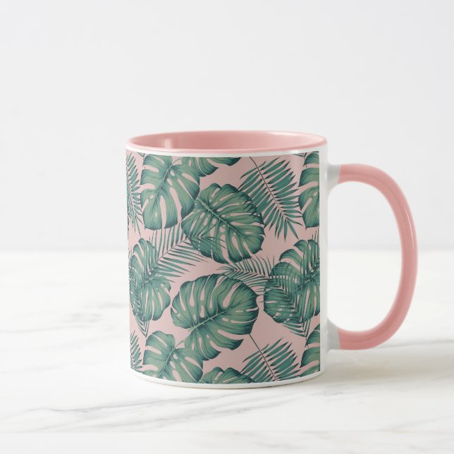 Tropical Leaf Pattern Mug (Right)
